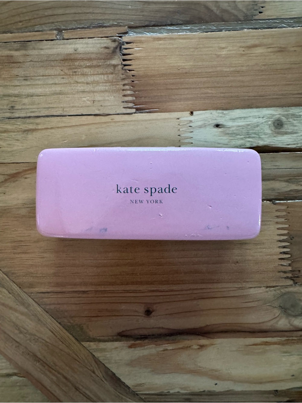 Kate Spade Pink Green Hard Shell Eyeglasses Case & Cloth - Picture 4 of 8